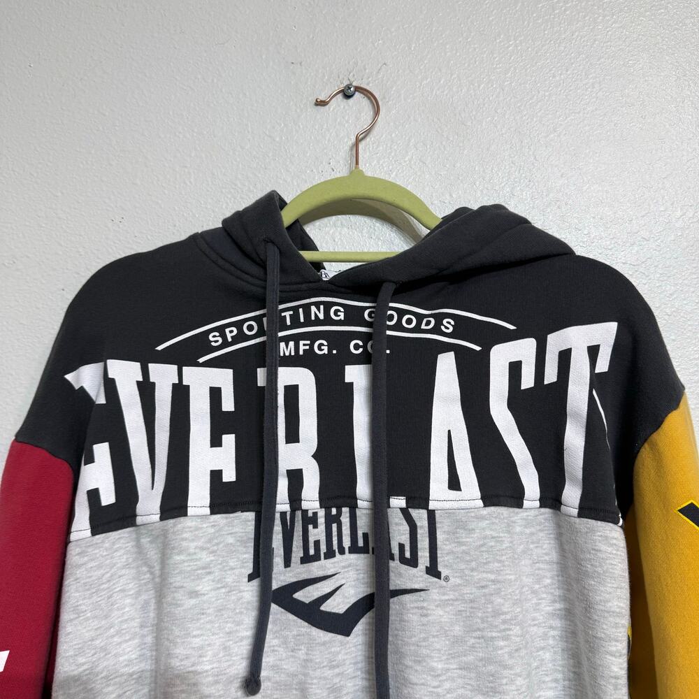 Zara x Everlast Colorblock Graphic Hoodie Pullover Sz M - Picture 3 of 14